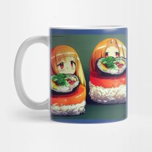 Kawaii Anime Sushi Mug